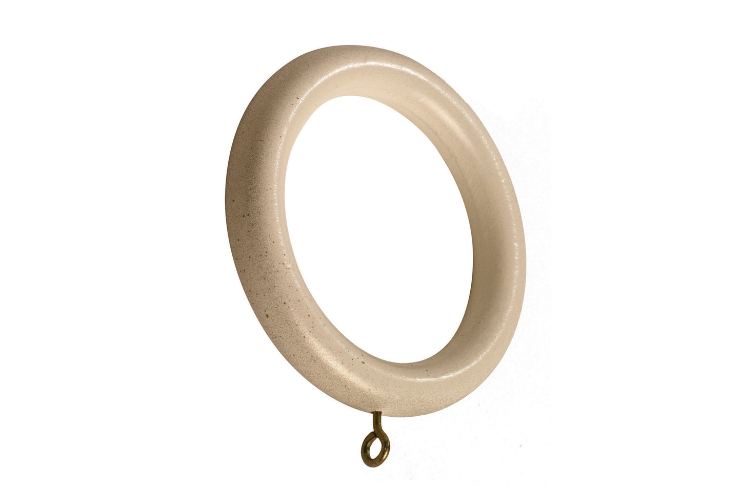 Modern Country 45mm Wooden Curtain Rings (Pack of 6) - Brushed Cream