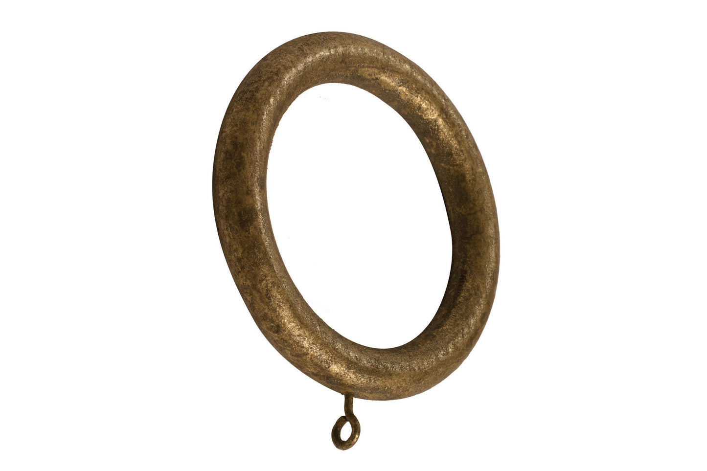 Modern Country 45mm Wooden Curtain Rings (Pack of 6) - Gold Black