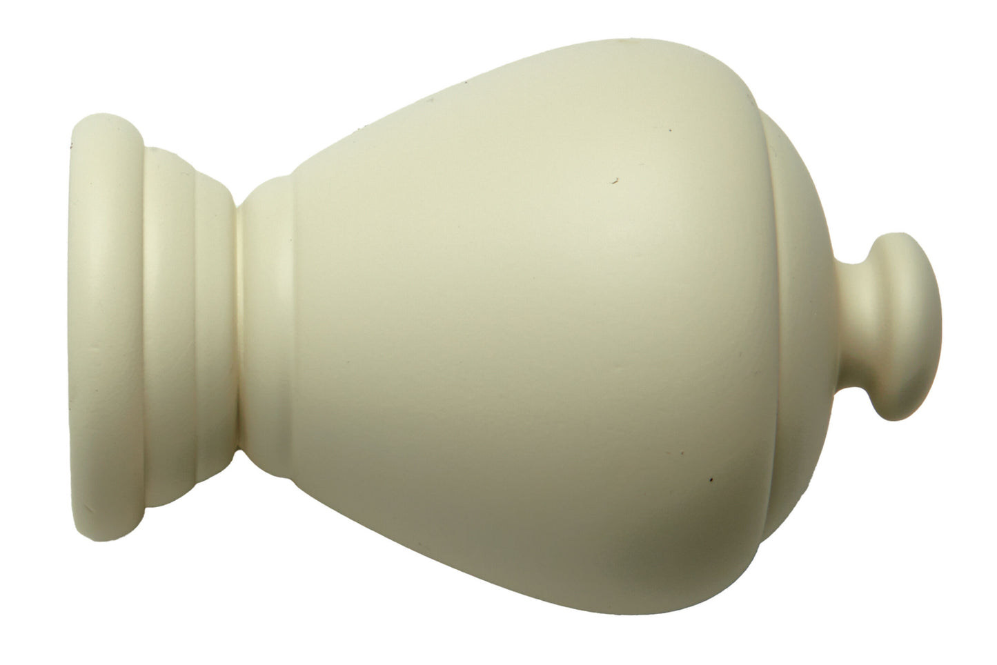 Hallis Modern Country Sugar Pot 55mm Wooden Curtain Pole Finial - Pearl