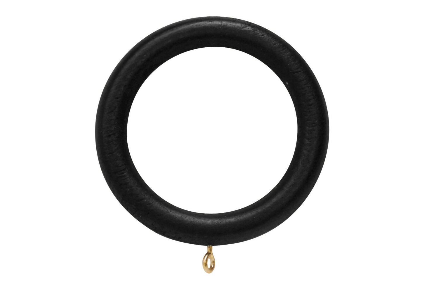 Hallis Woodline 50mm Wooden Curtain Rings (Pack of 4) - Black