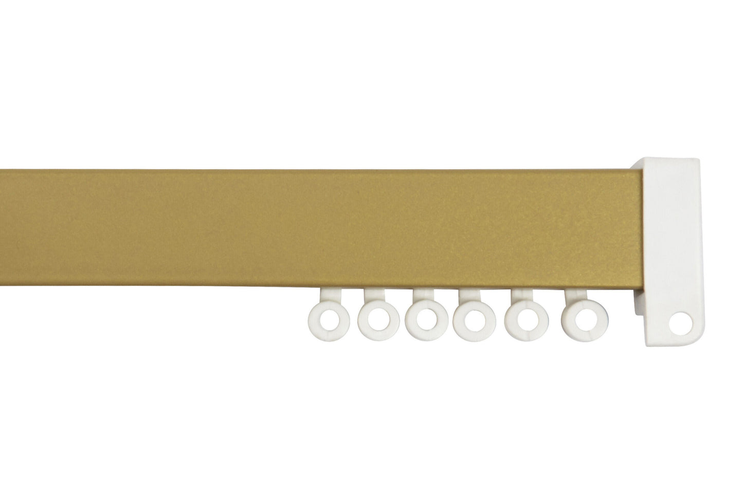 Hallis Superglide Flat Uncorded Metal Curtain Track - Gold