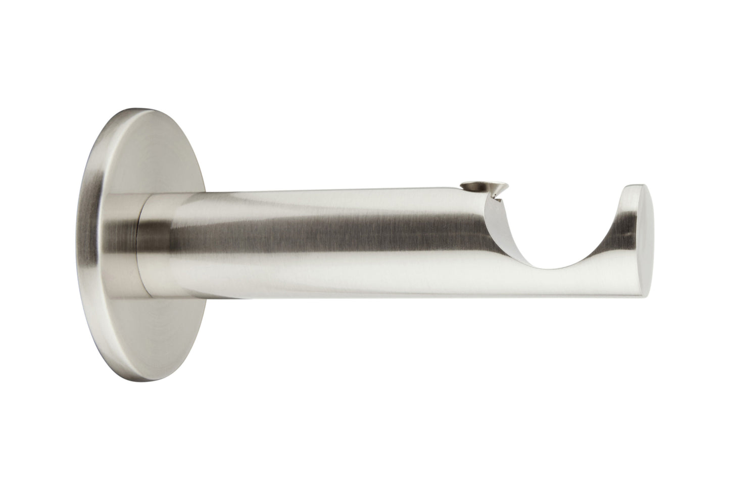 Hallis Neo 28mm Metal Curtain Pole Cylinder Bracket - Stainless Steel