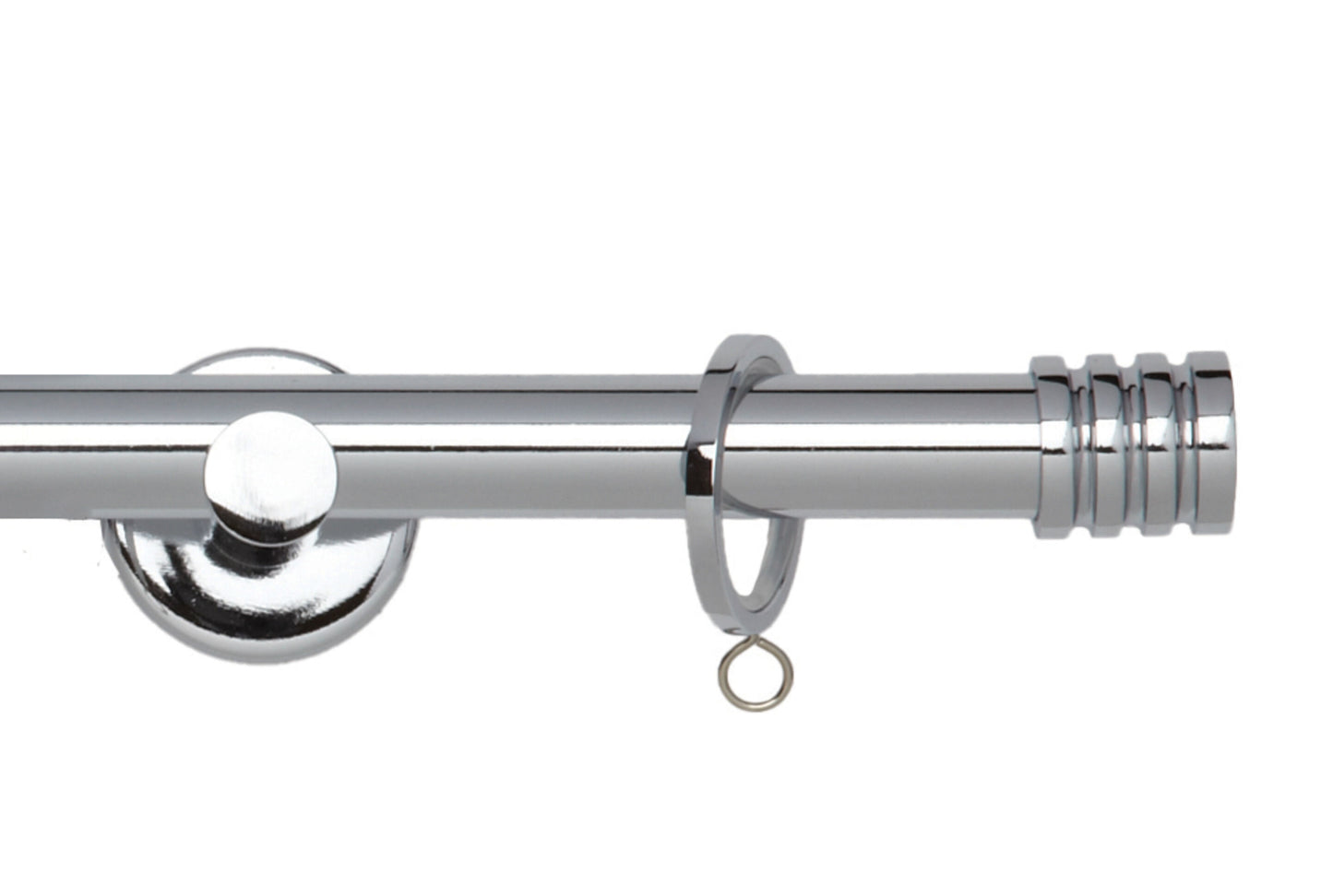 Hallis Neo Stud 19mm Metal Curtain Pole - Chrome