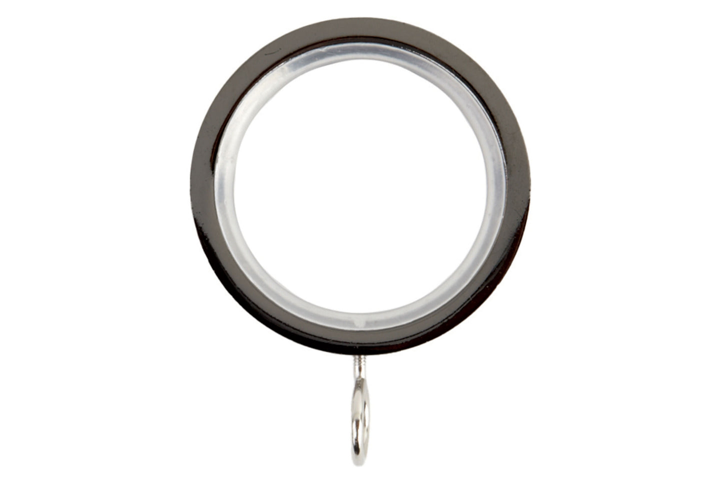 Neo 19mm Metal Curtain Rings (Pack of 6) - Black Nickel