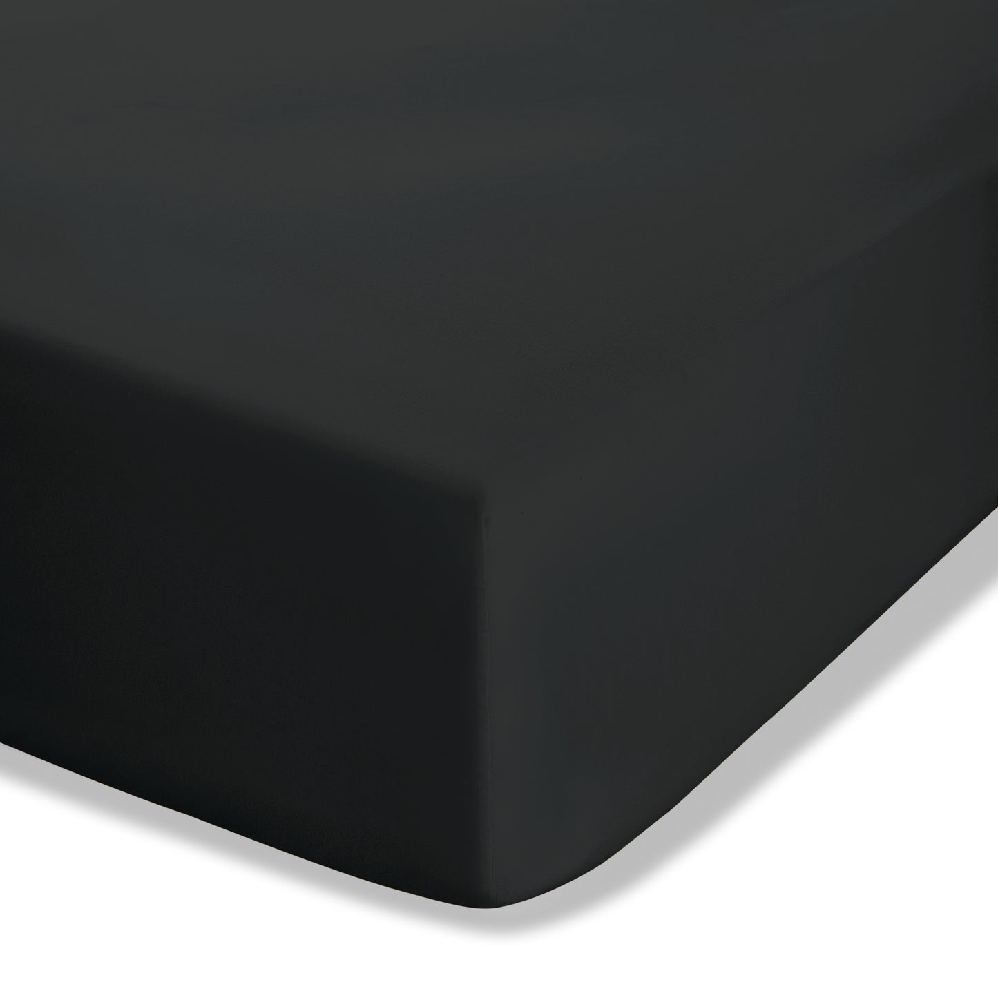 Catherine Lansfield Easy Iron Percale Fitted Sheet - Black