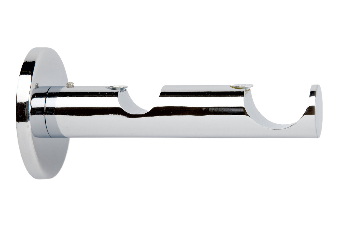 Hallis Neo 19/28mm Double Metal Curtain Pole Bracket - Chrome