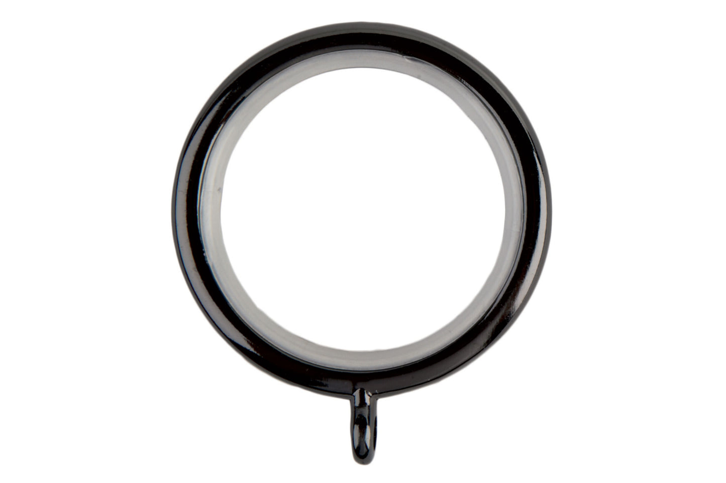 Neo 28mm Metal Curtain Rings (Pack of 6) - Black Nickel