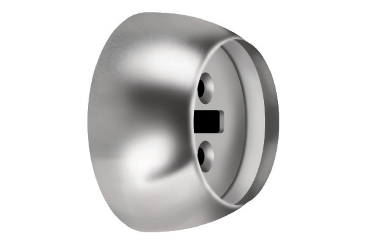 Hallis Neo 35mm Metal Curtain Pole Recess Brackets (Pair) - Stainless Steel