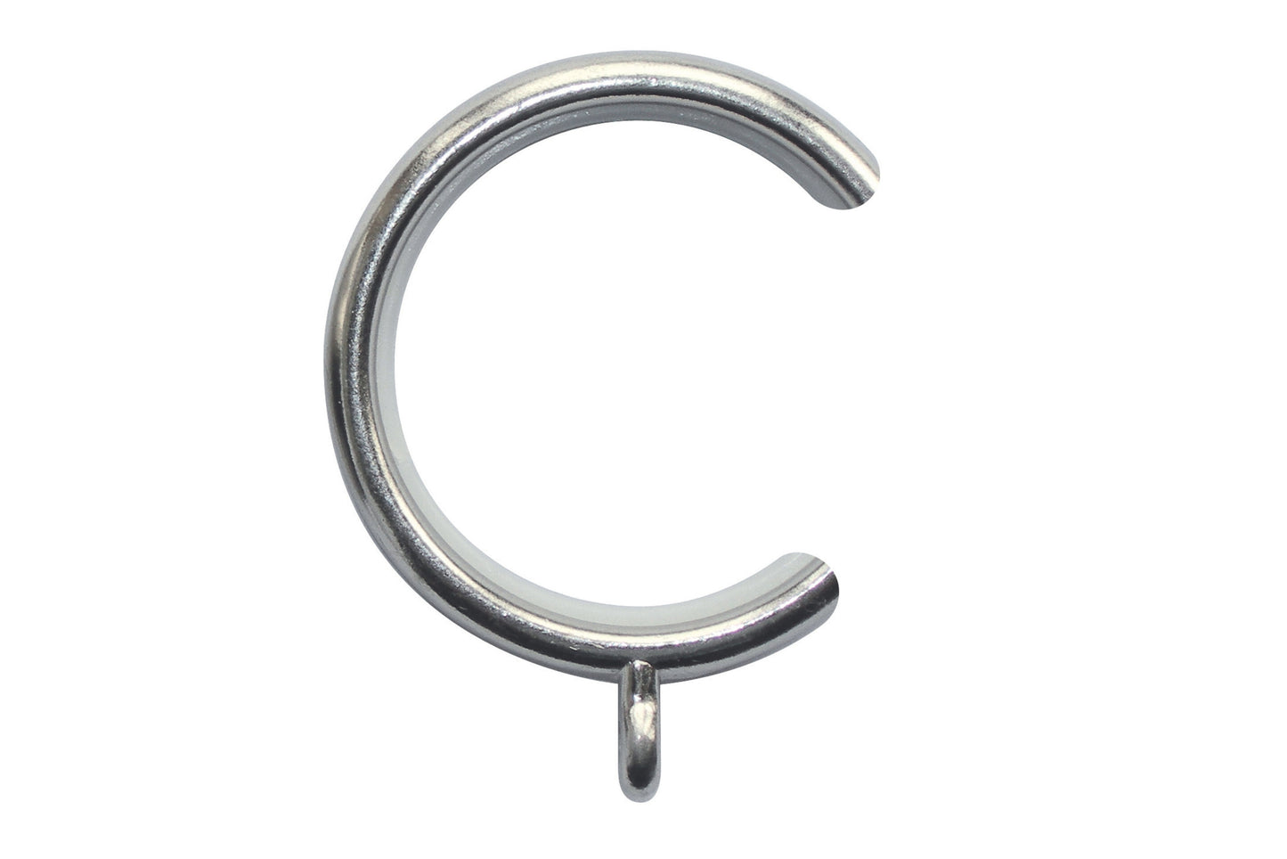 Neo 35mm Metal Curtain Passing Rings (Pack of 6) - Stainless Steel