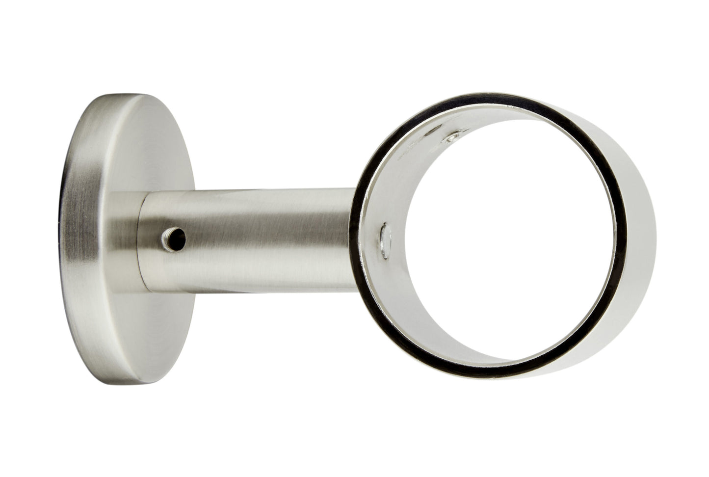 Hallis Neo 35mm Metal Curtain Pole Ceiling Bracket - Stainless Steel