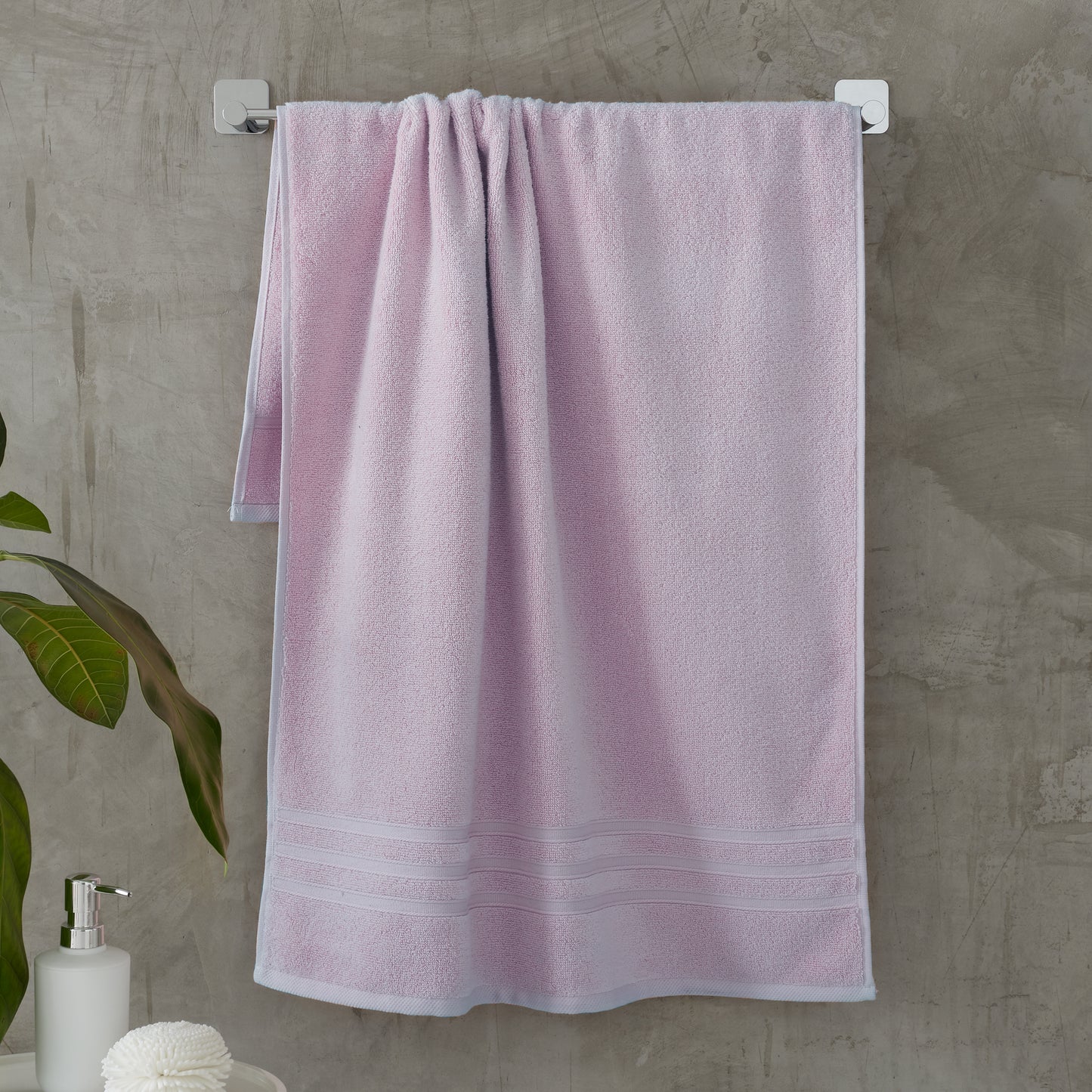 Catherine Lansfield Zero Twist Bath Towels - Lilac