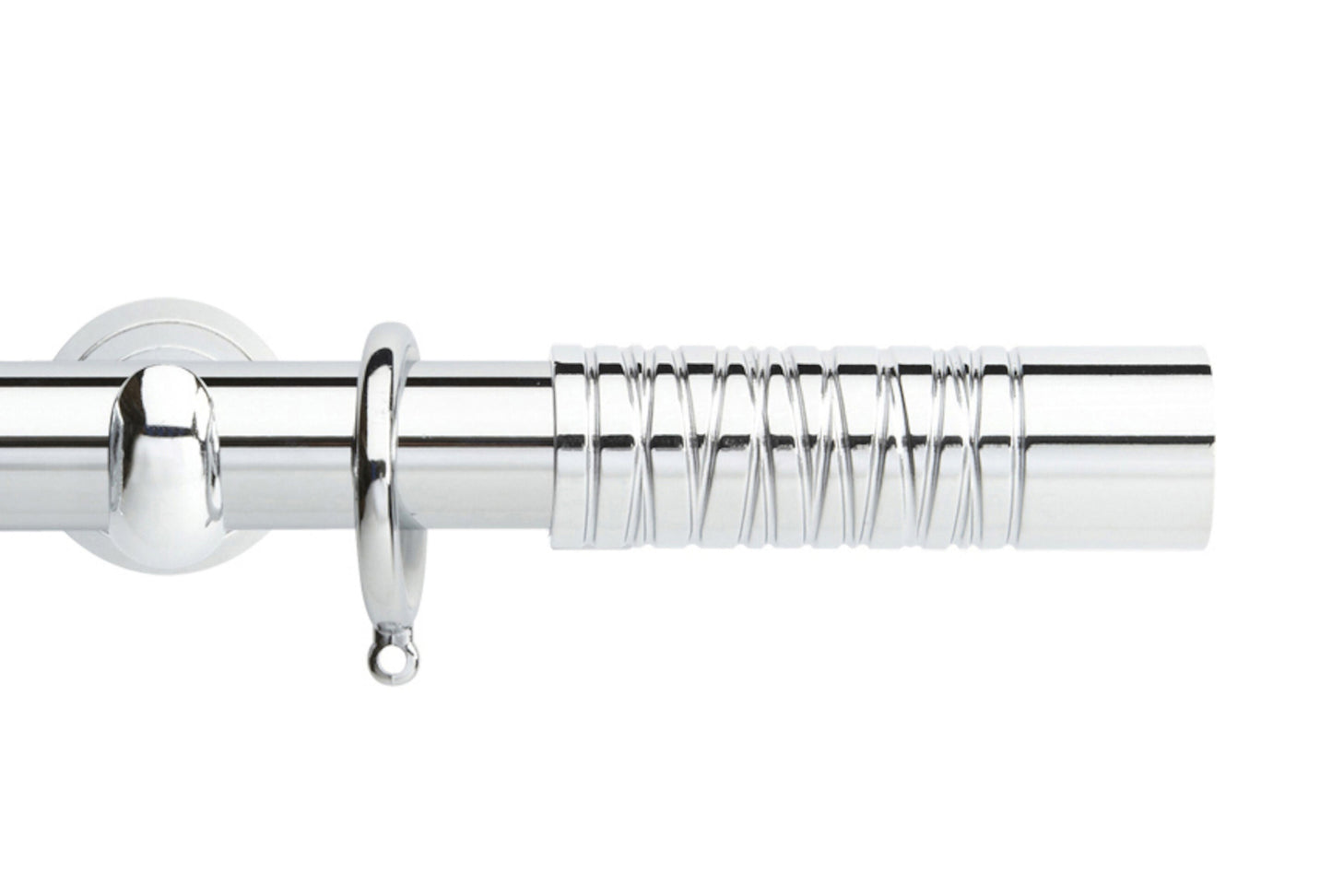 Hallis Neo Premium Barrel 28mm Metal Curtain Pole (Cup Brackets) - Chrome