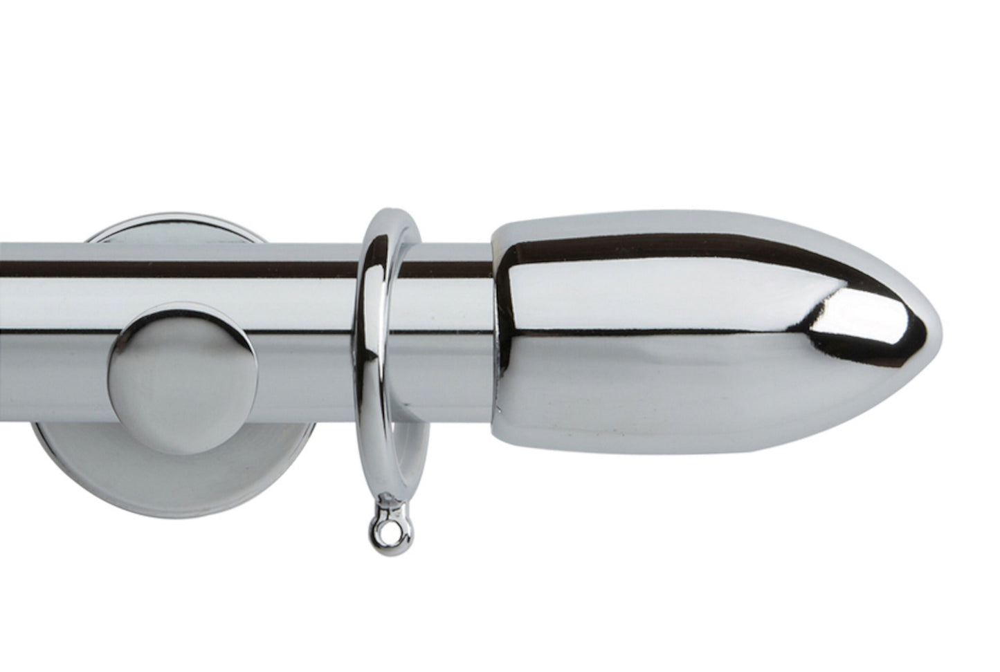 Hallis Neo Bullet 35mm Metal Curtain Pole - Chrome