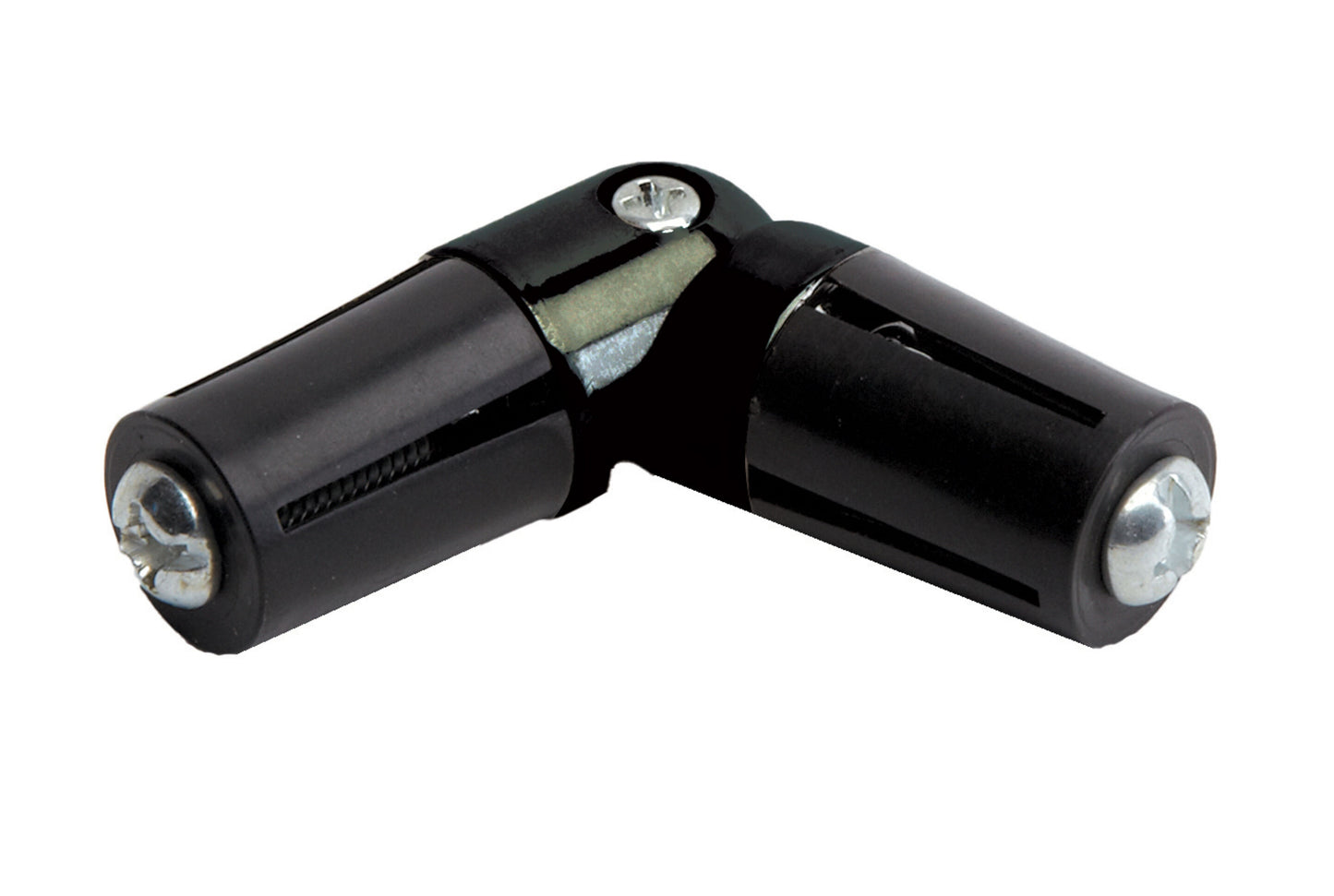 Hallis Neo 35mm Metal Curtain Pole Corner Joint - Black Nickel