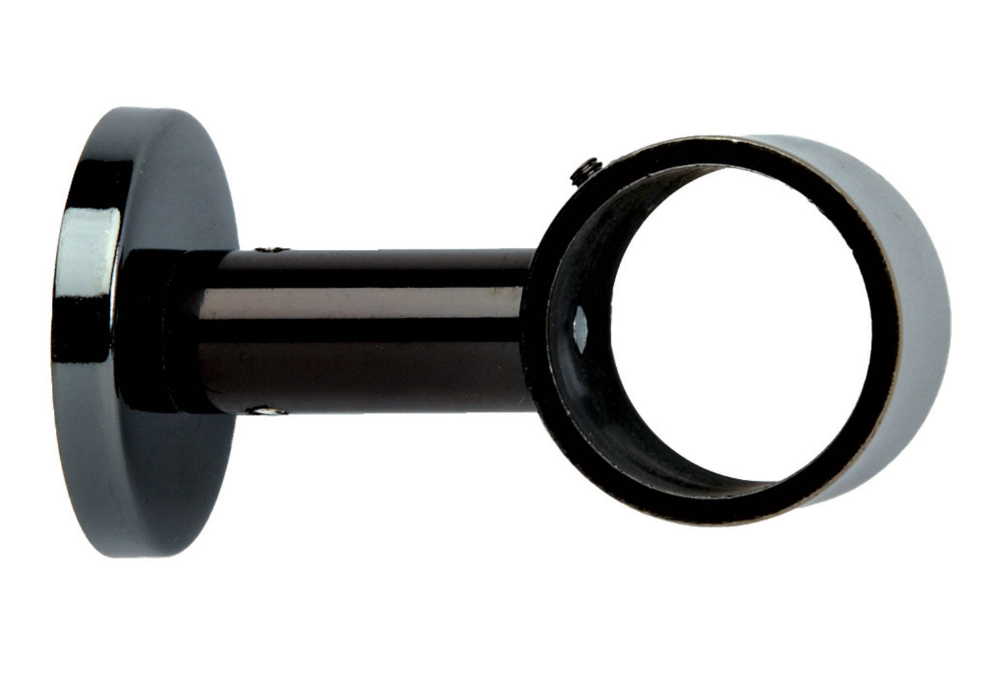 Hallis Neo 35mm Metal Curtain Pole Ceiling Bracket - Black Nickel