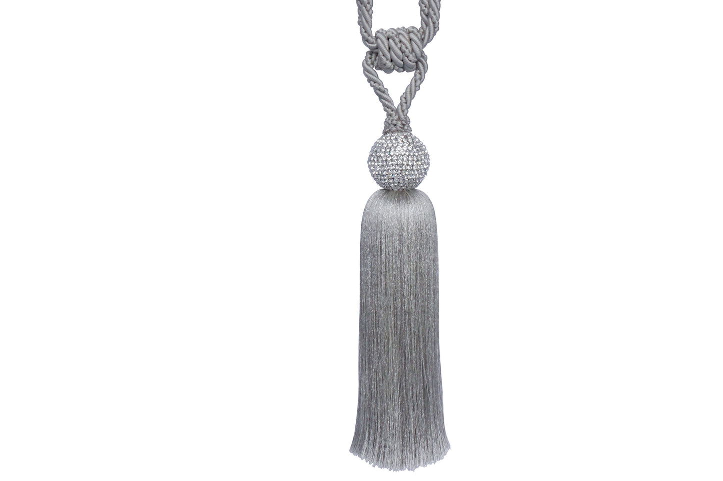 Hallis Ritz Small Tassel Tieback - Platinum