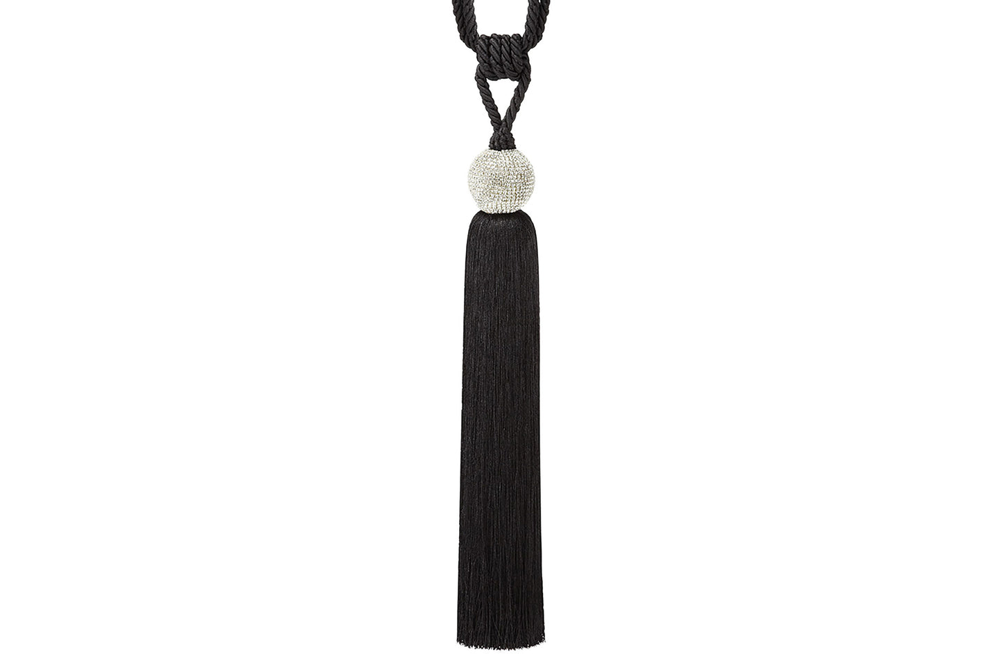 Hallis Ritz Large Tassel Tieback - Black
