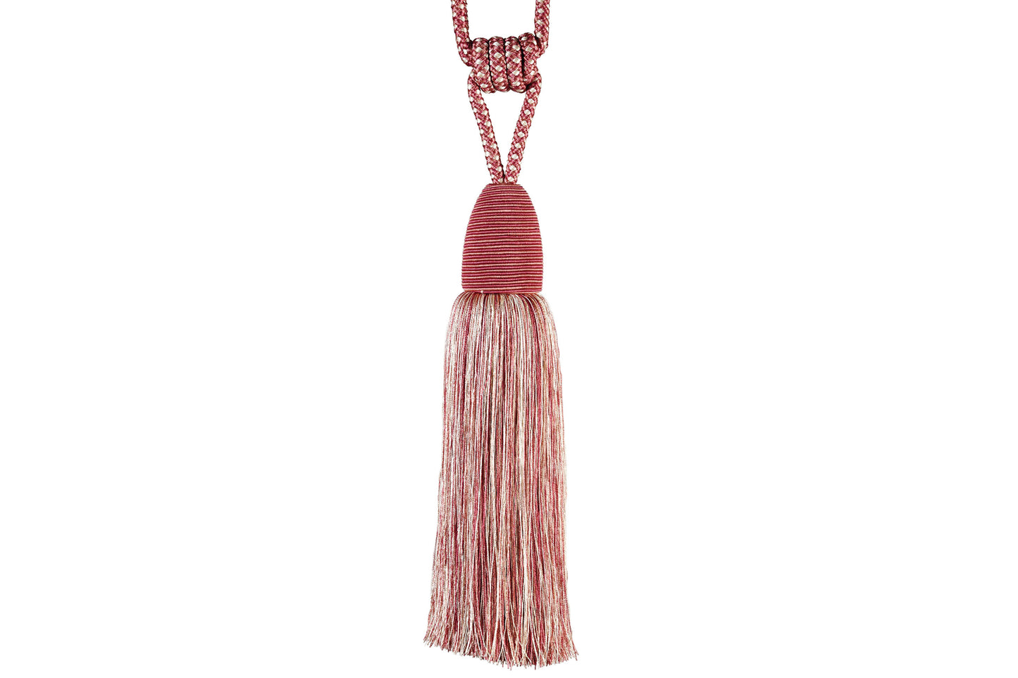 Hallis Jive Tassel Tieback - Pink & Cream
