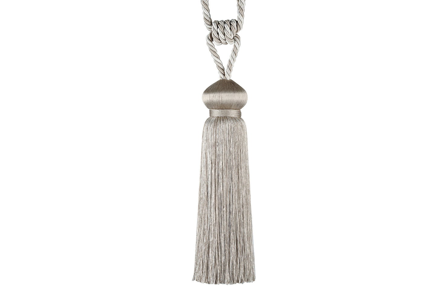 Hallis Rio Tassel Tieback - Antique Silver