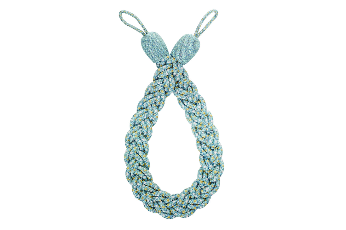 Hallis Highland Plaited Rope Tieback - Aqua