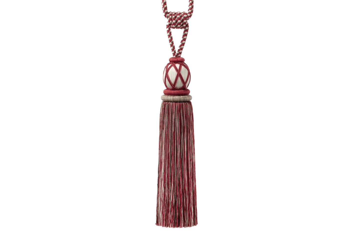 Hallis Highland Large Tassel Tieback - Ruby