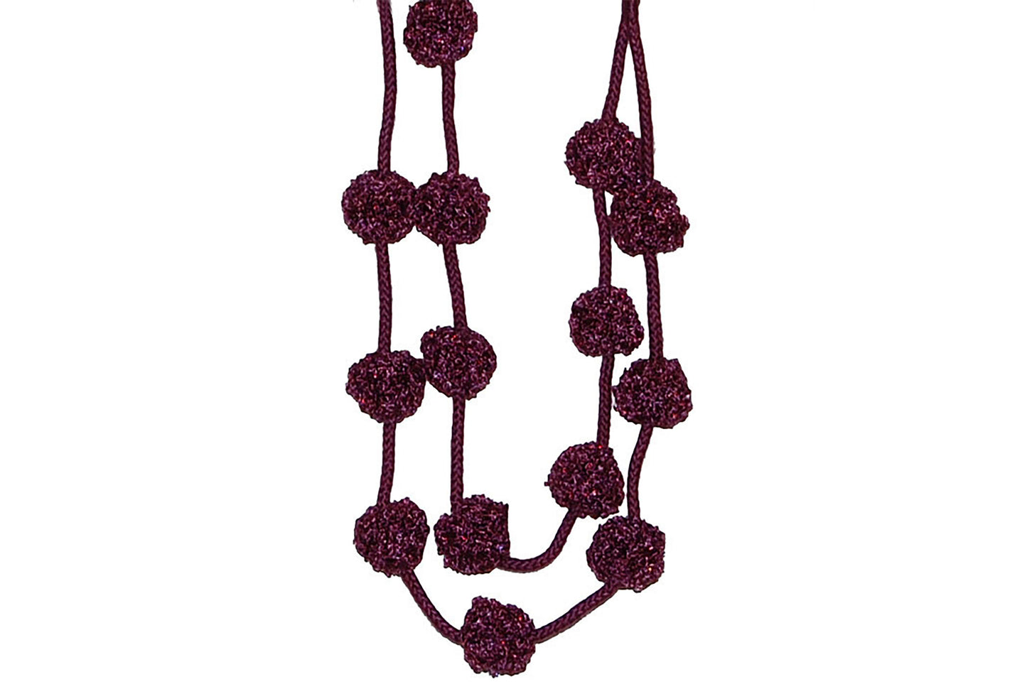 Hallis Opus Pom Pom Tieback - Damson