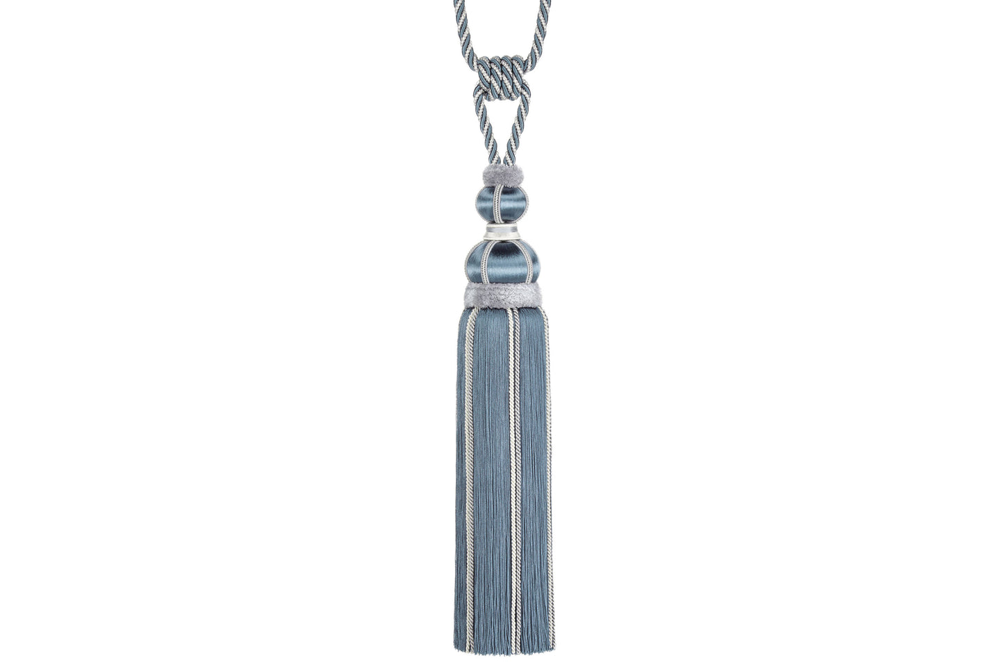 Hallis Antoinette Tassel Tieback - Slate Blue