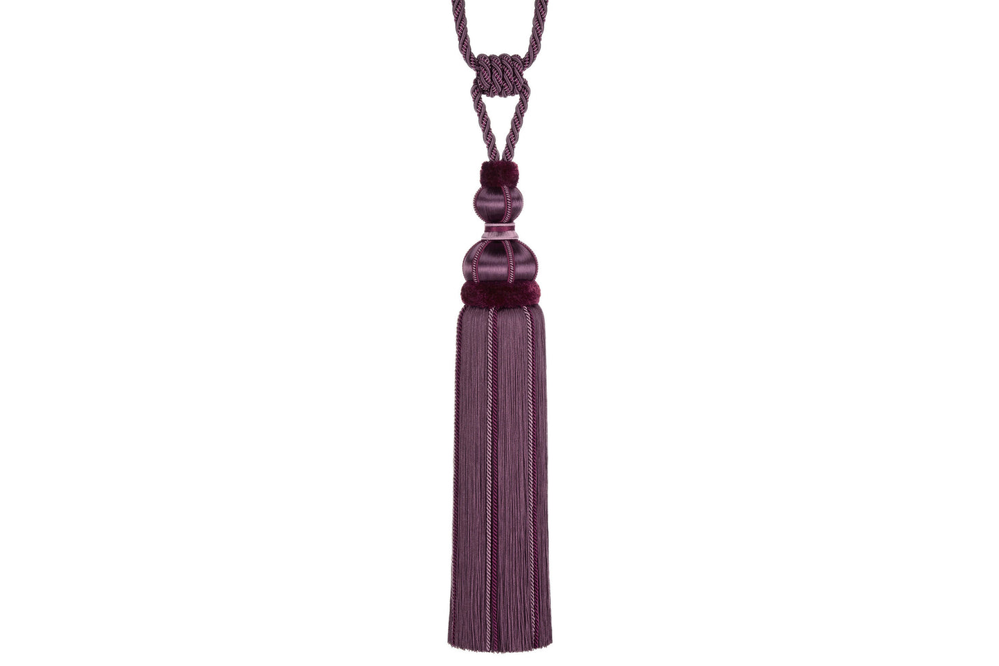 Hallis Antoinette Tassel Tieback - Mulberry
