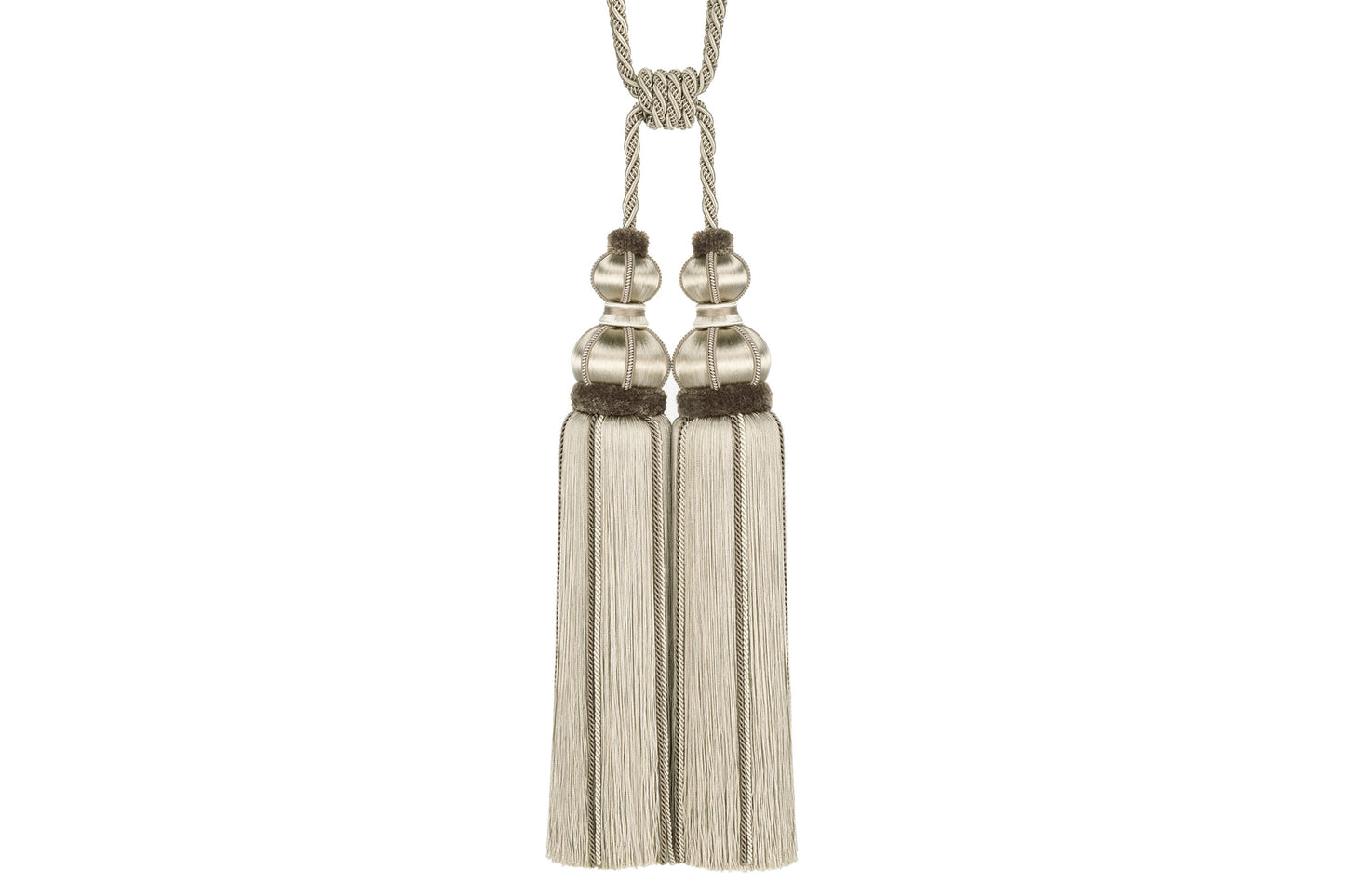 Hallis Antoinette Double Tassel Tieback - Bisque