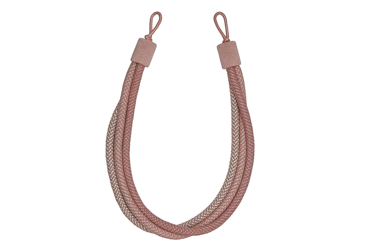Hallis Opulent 3-Cord Rope Tieback - Blush