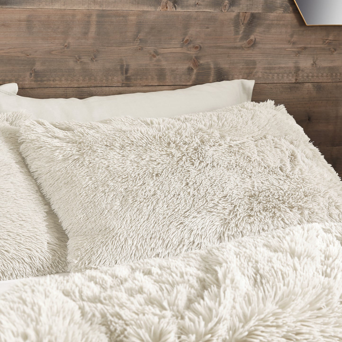 Catherine Lansfield Cuddly Duvet Cover Set - Cream