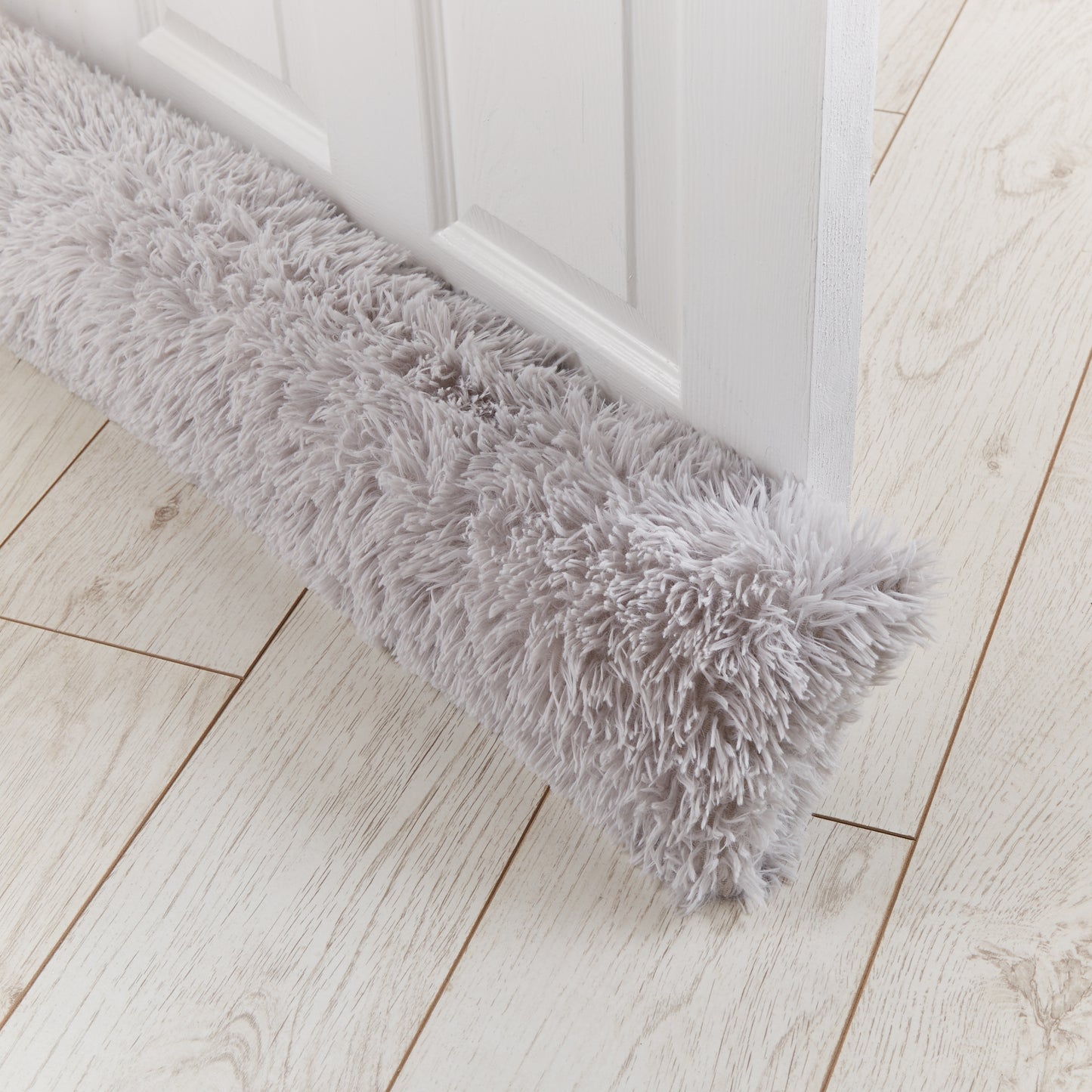 Catherine Lansfield Cuddly Draught Excluder - Silver
