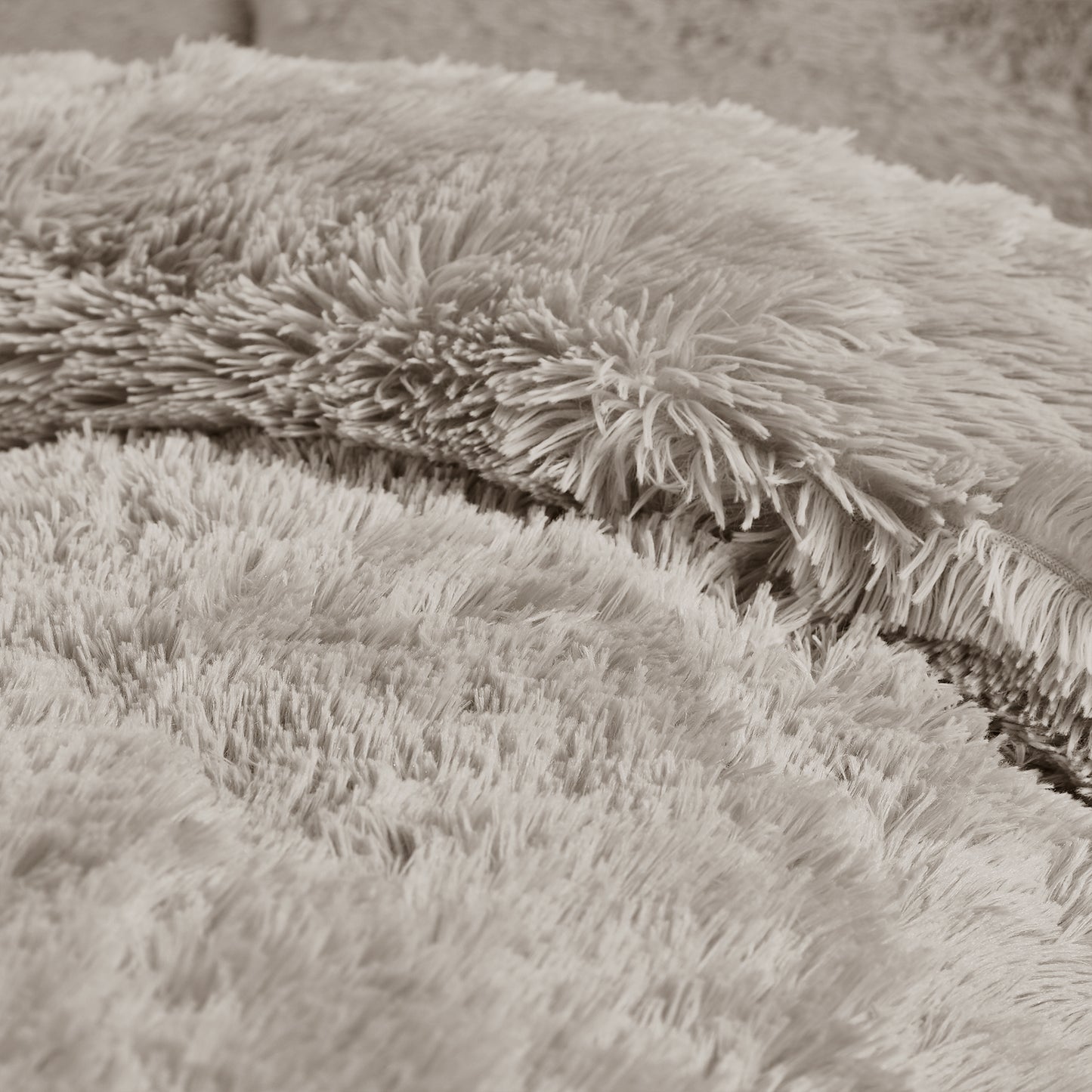 Catherine Lansfield Cuddly Duvet Cover Set - Natural