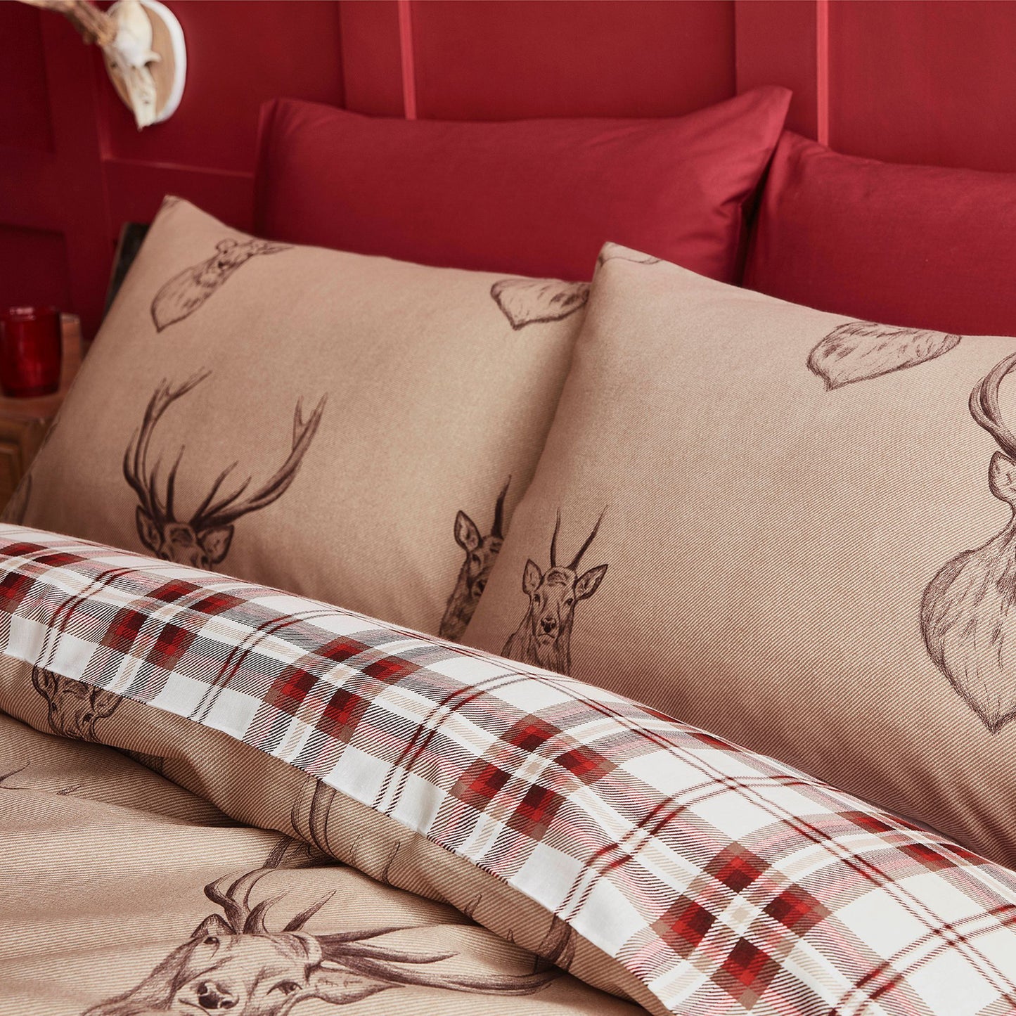 Catherine Lansfield Stag Duvet Cover Set - Multi