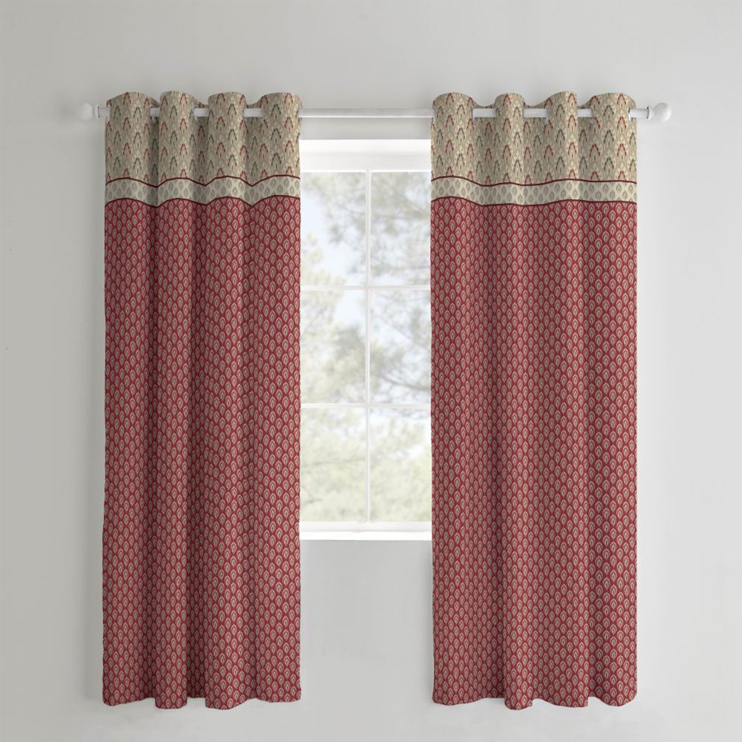 Catherine Lansfield Kashmir Eyelet Curtains