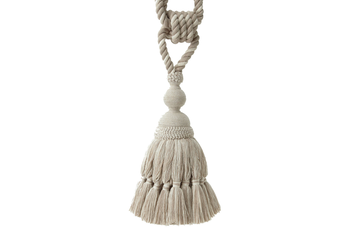 Hallis Naturals Large Tassel Tieback - Cotton & Linen
