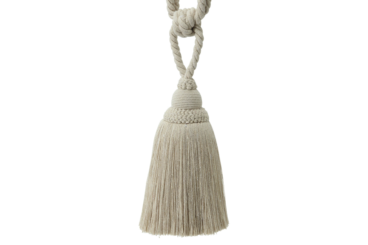 Hallis Naturals Small Tassel Tieback - Linen