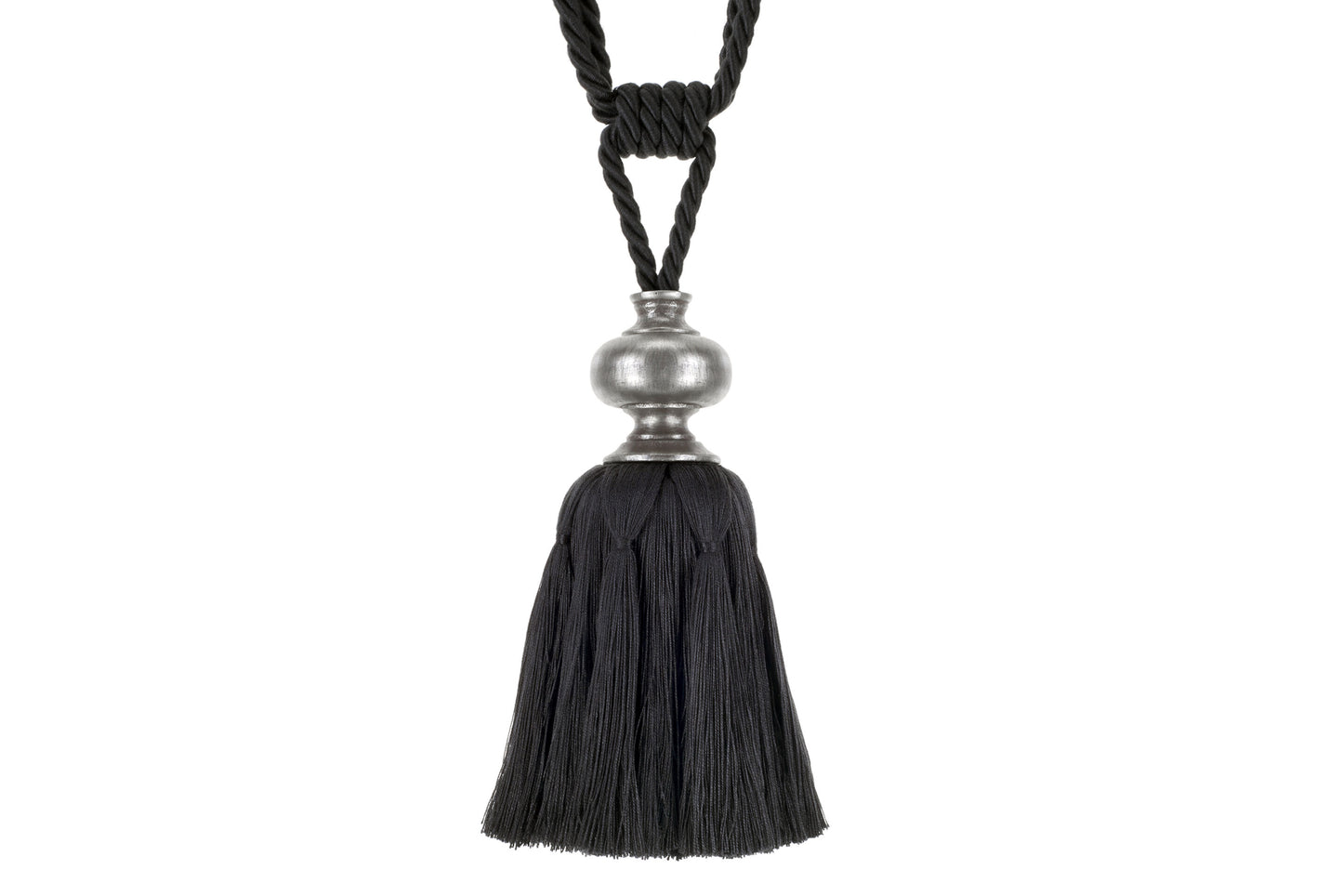 Hallis Cache Tassel Tieback - Coal