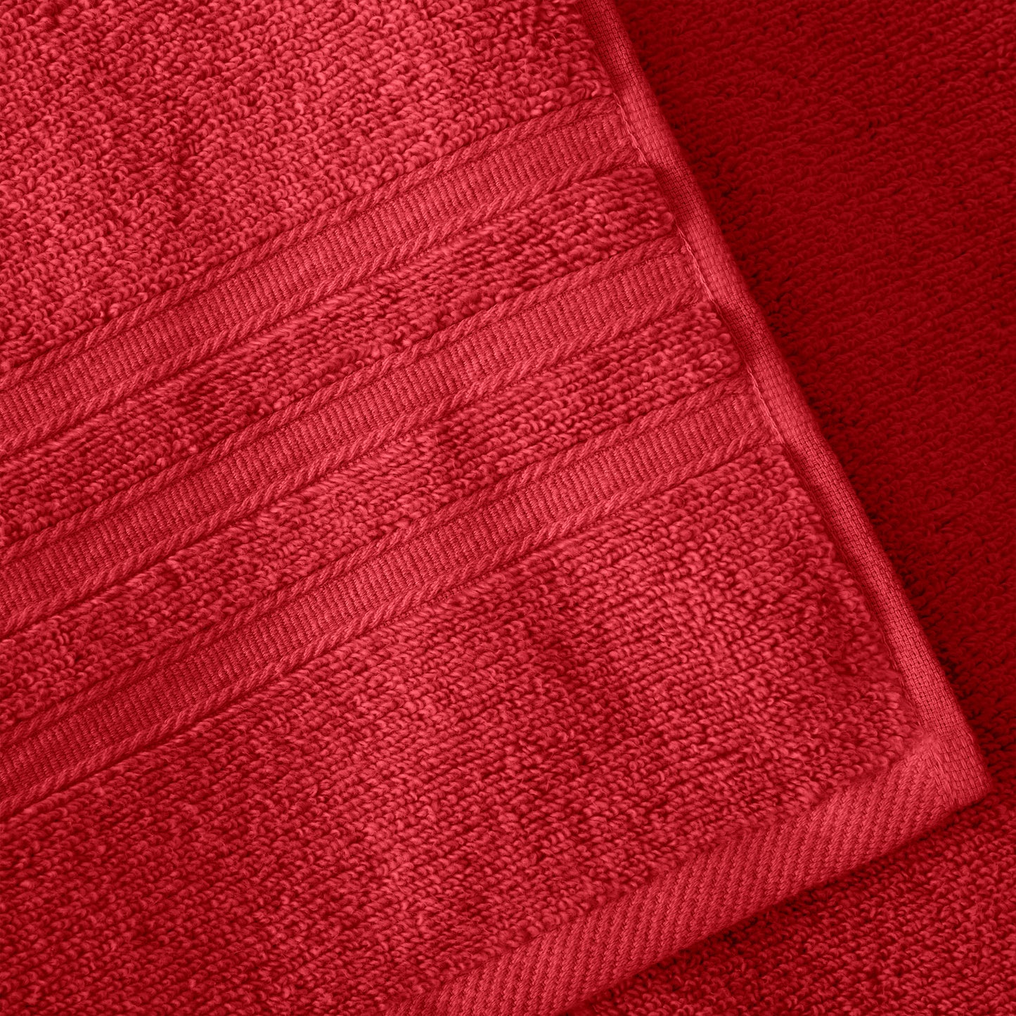 Catherine Lansfield Zero Twist Bath Towels - Red