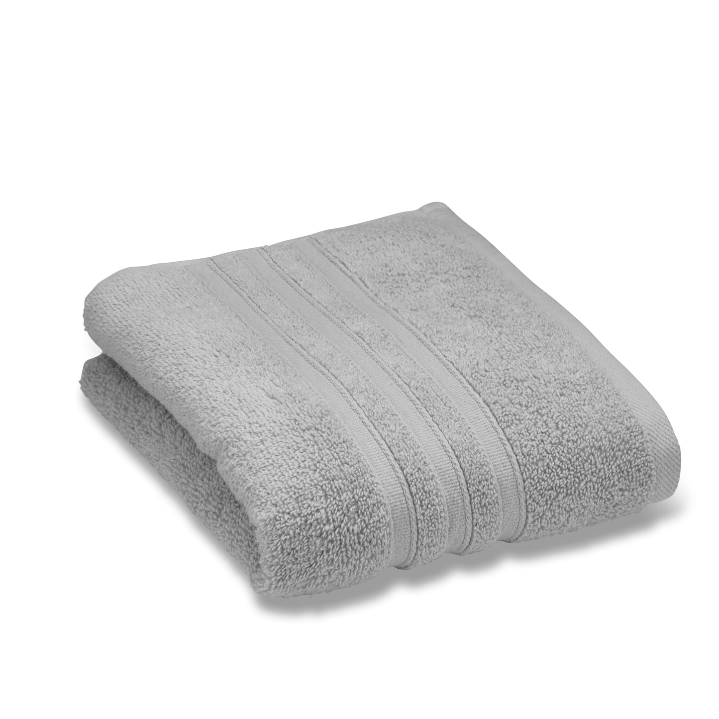 Catherine Lansfield Zero Twist Bath Towels - Silver