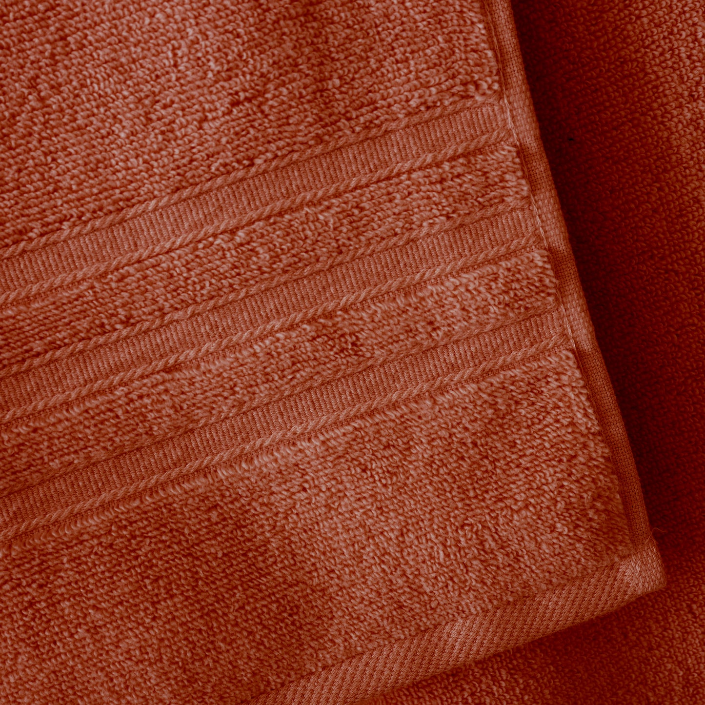 Catherine Lansfield Zero Twist Bath Towels - Terracotta