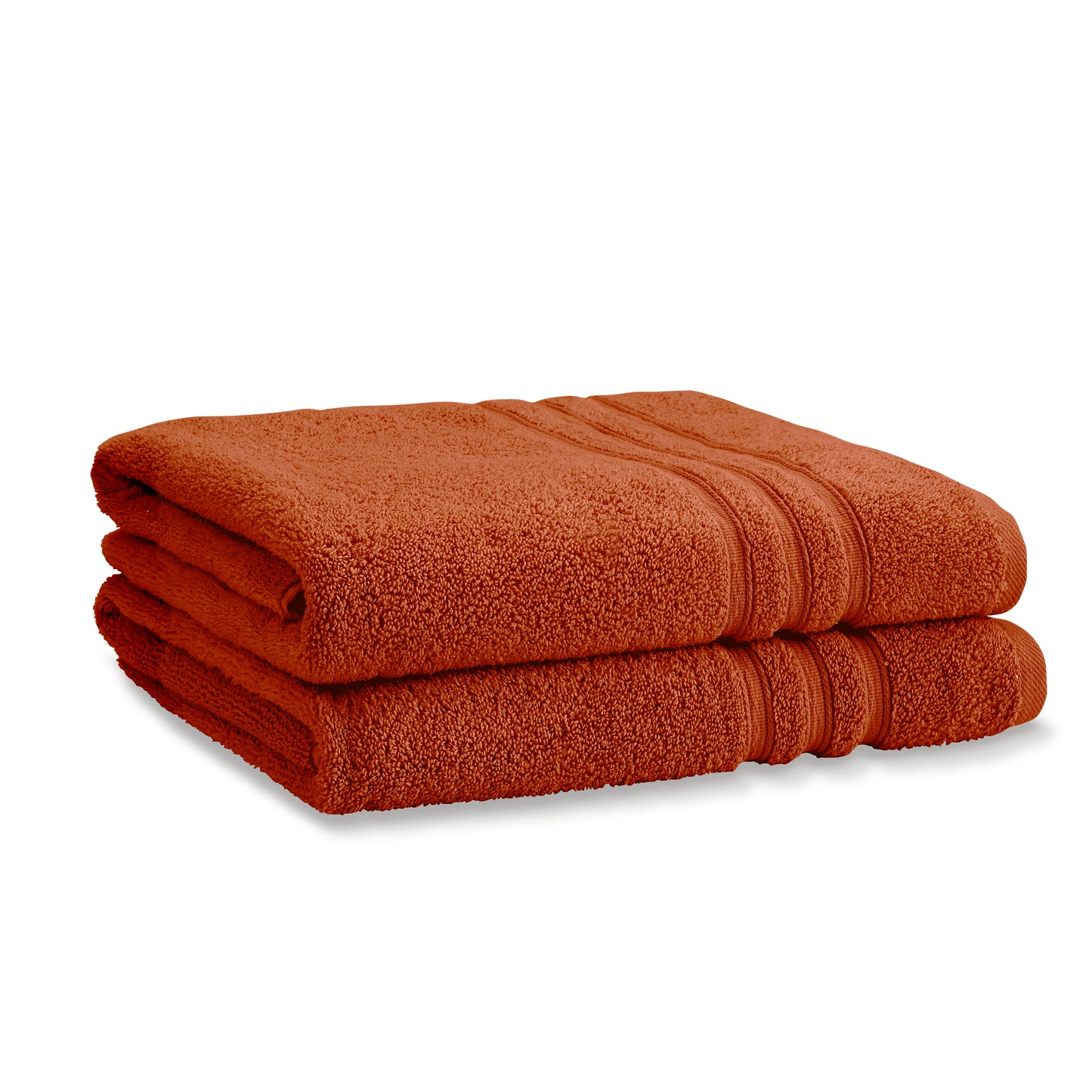 Catherine Lansfield Zero Twist Bath Towels - Terracotta