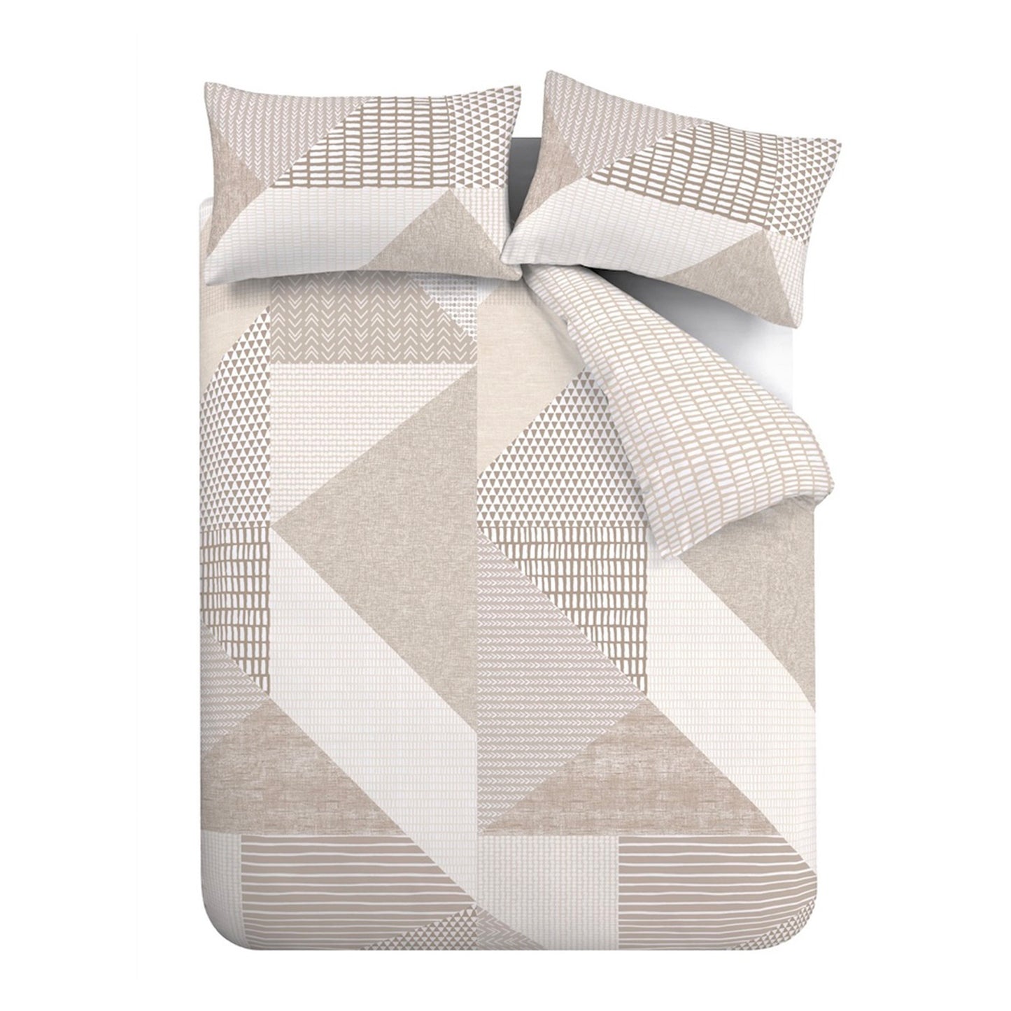 Catherine Lansfield Larsson Geo Duvet Cover Set - Natural