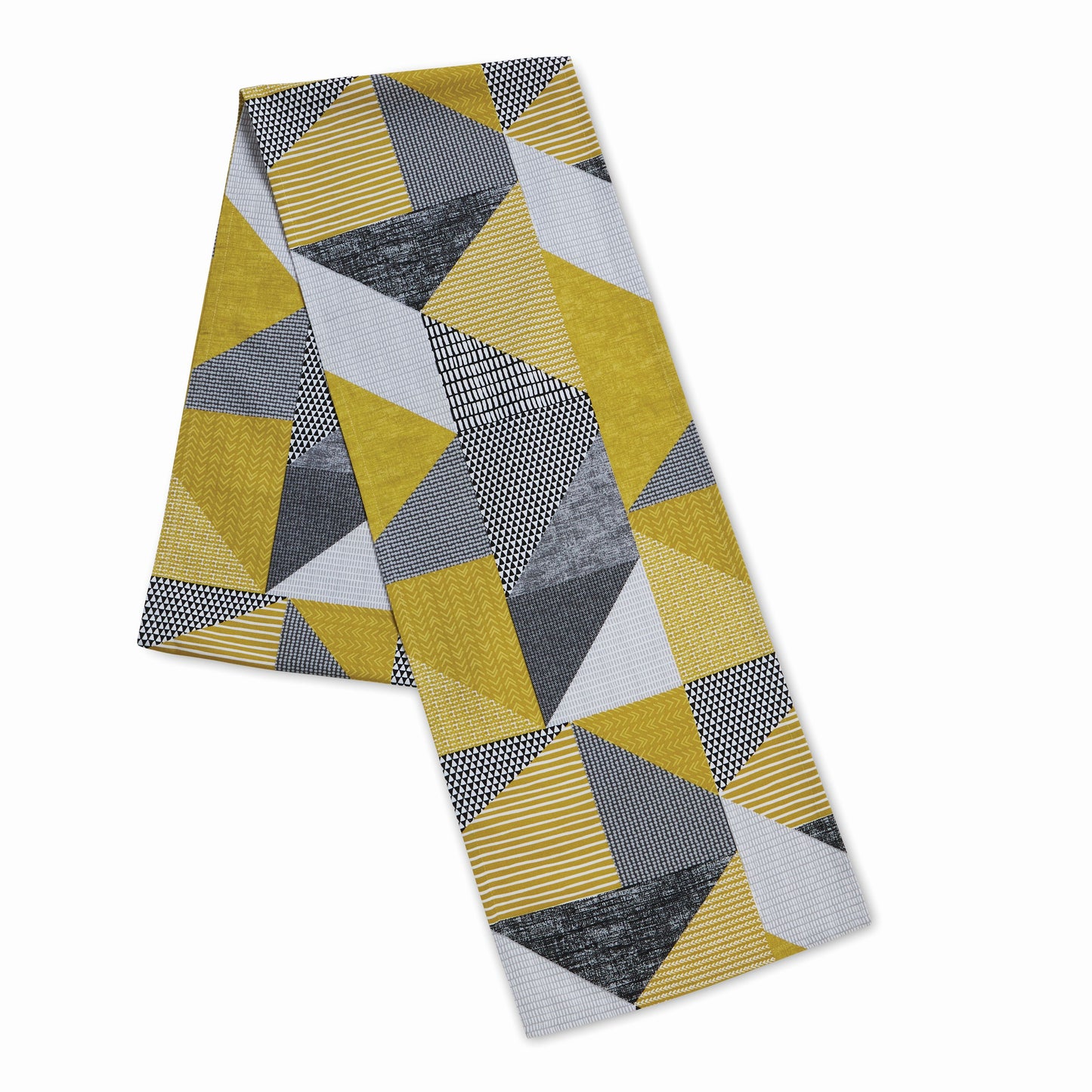 Catherine Lansfield Larsson Geo Table Runner - Ochre