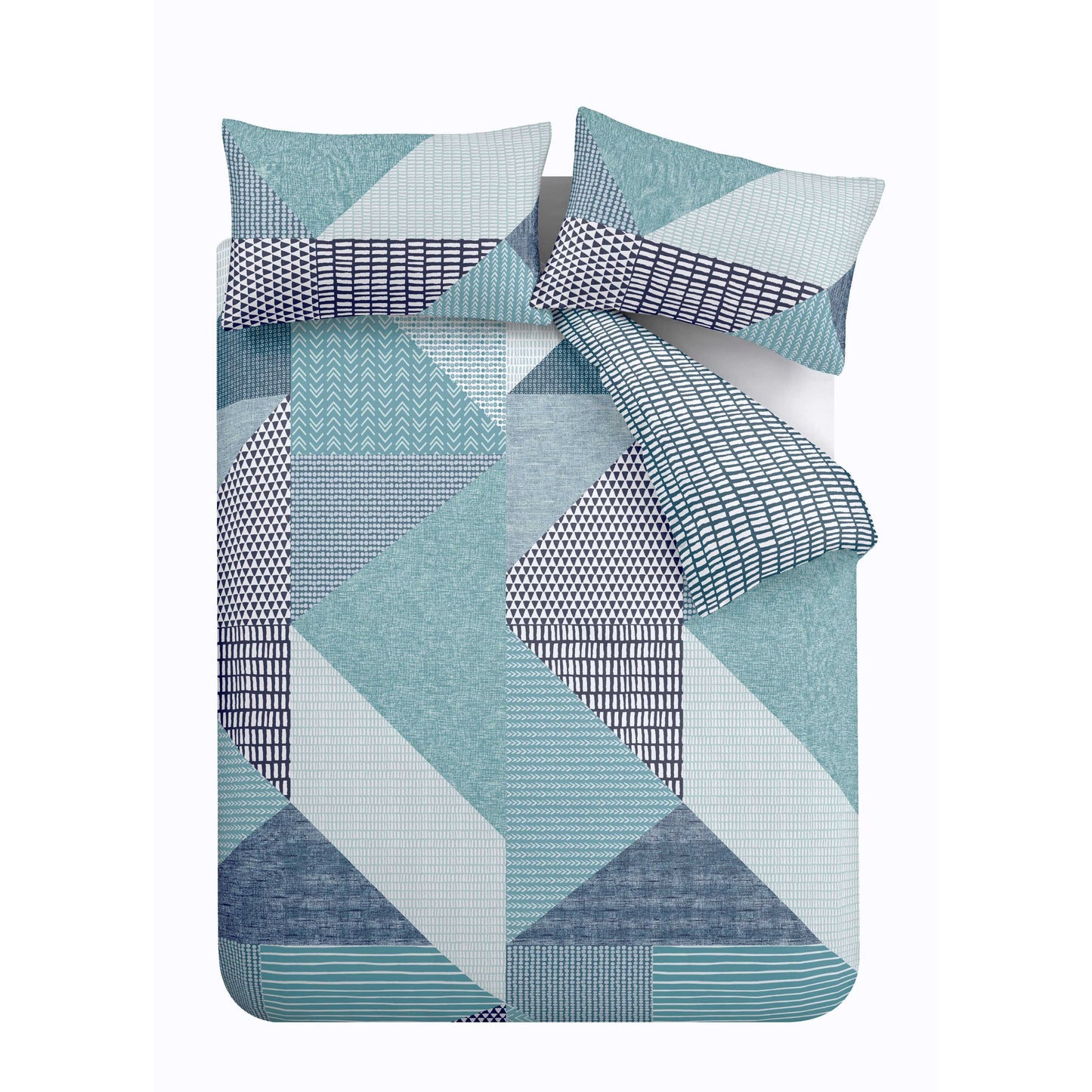 Catherine Lansfield Larsson Geo Duvet Cover Set - Teal