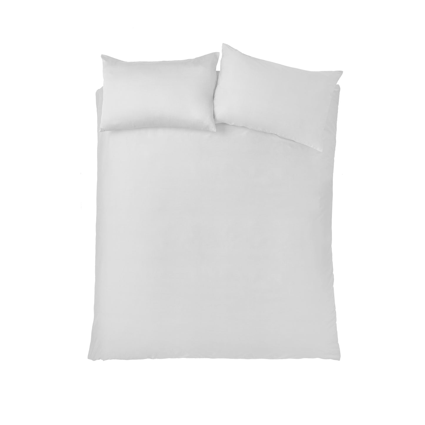 Bianca 400TC Cotton Sateen Duvet Cover Set - White