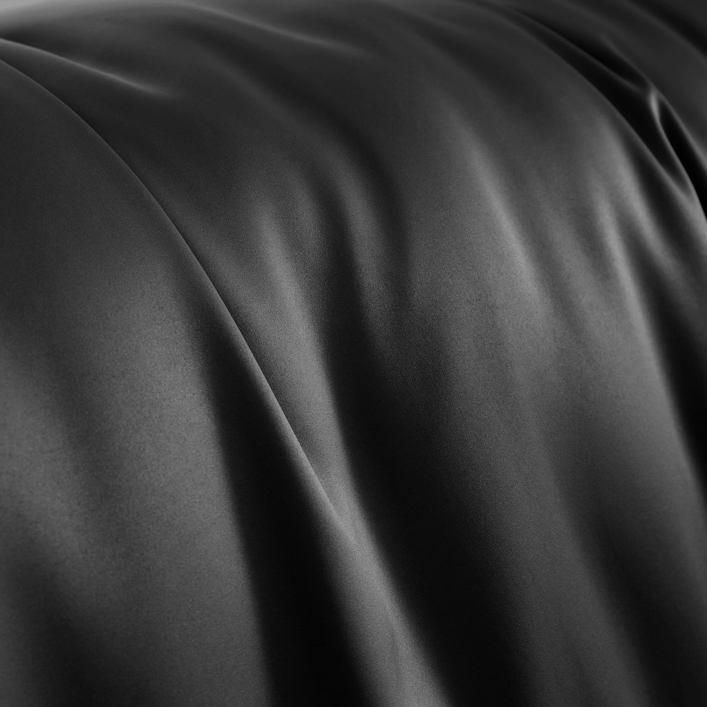 Catherine Lansfield Silky Soft Satin Duvet Cover Set - Black