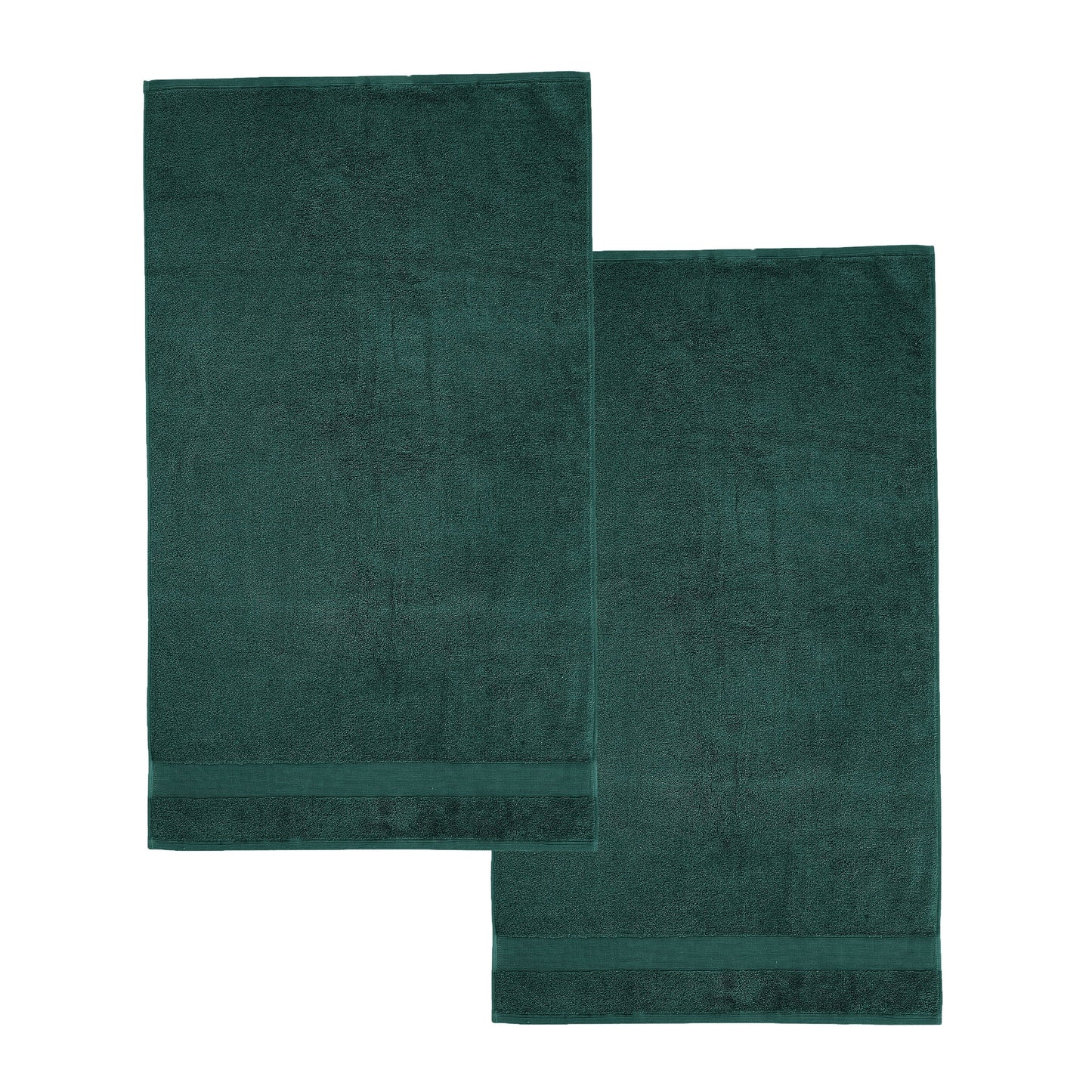 Catherine Lansfield Anti-Bacterial Bath Towels - Forest Green