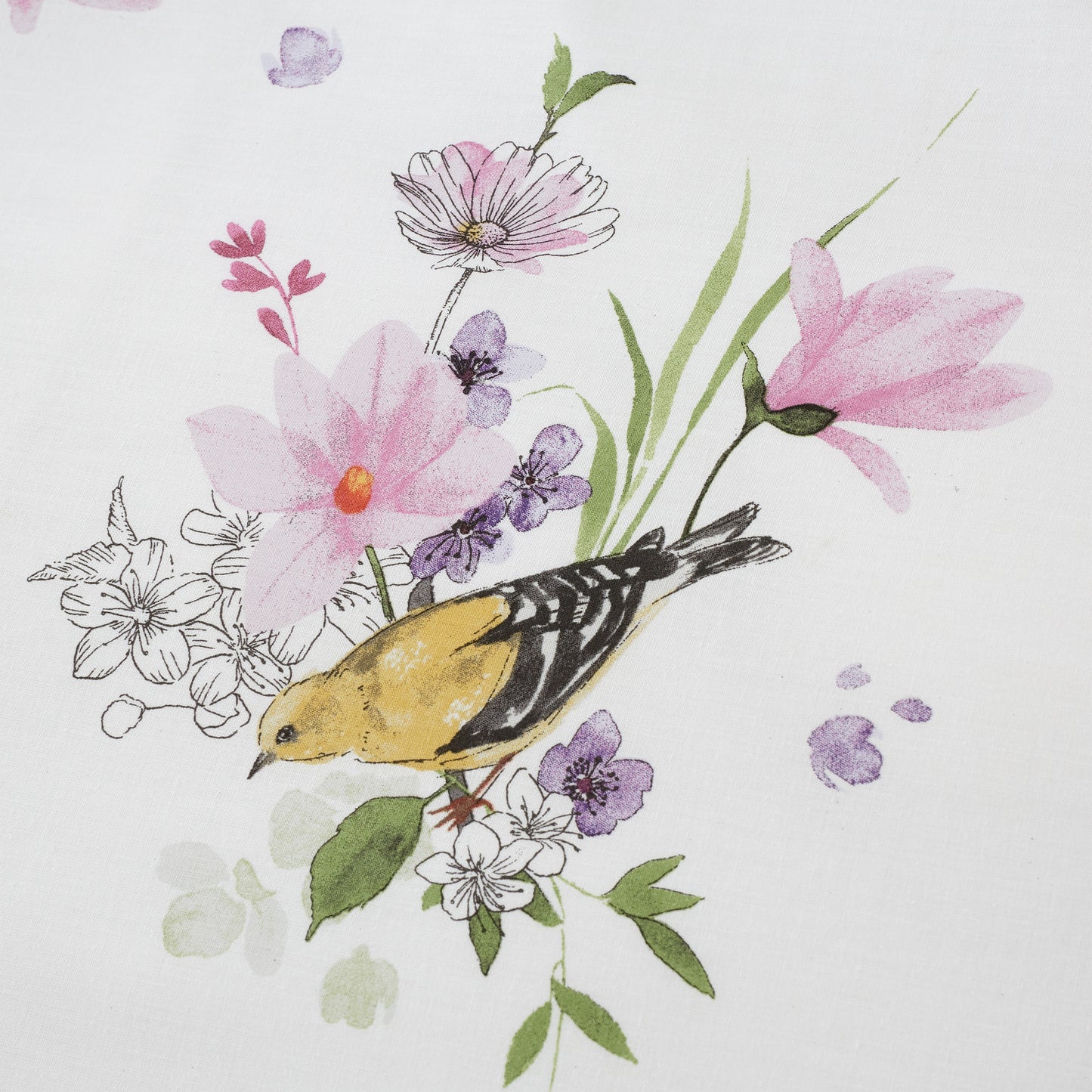 Catherine Lansfield Songbird Duvet Cover Set - Pink