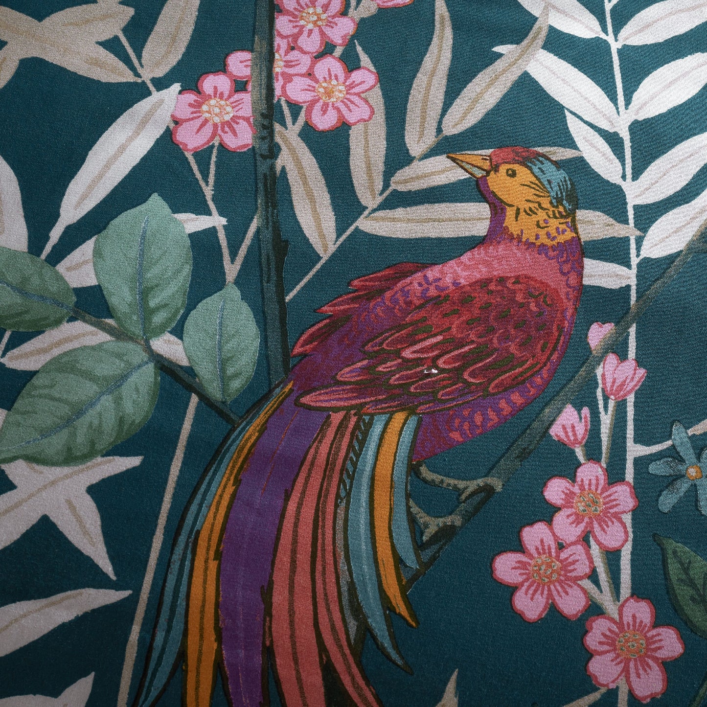 Catherine Lansfield Tropical Floral Birds Duvet Cover Set